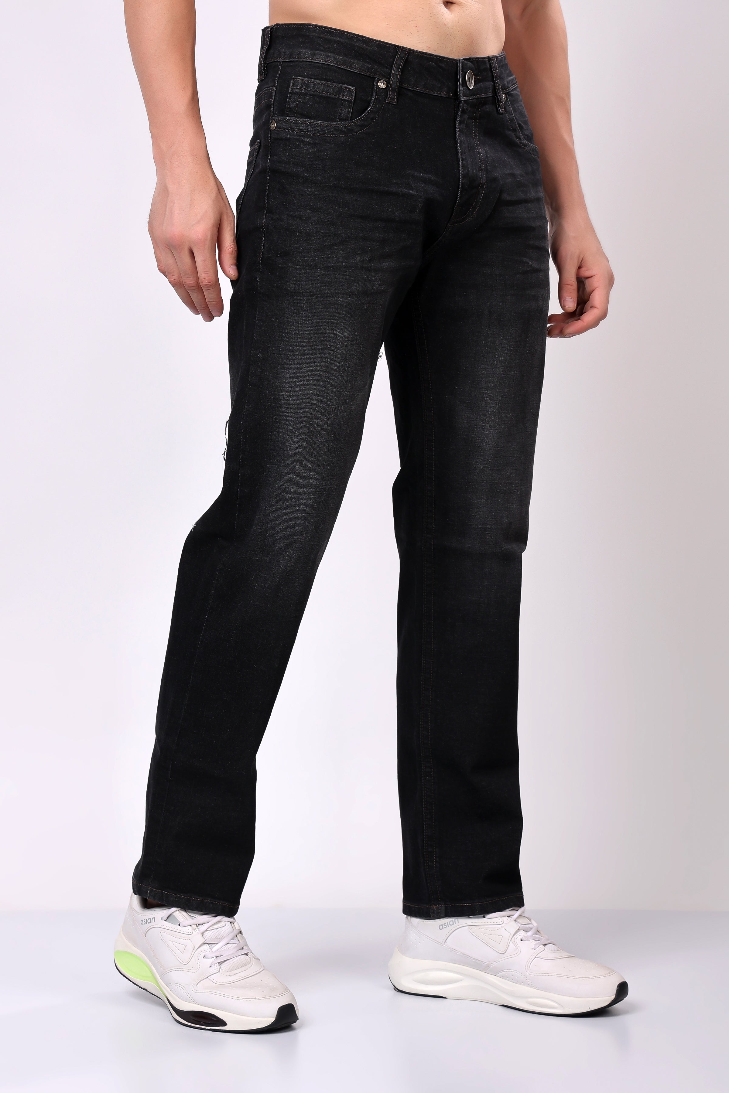 Stylox Comfort Fit Denim Jeans for Men |  Black |