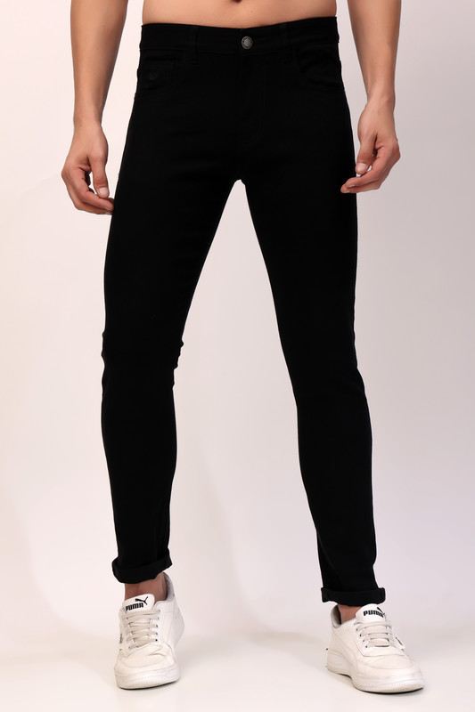 Stylox Slim Fit Denim Jeans - Black,