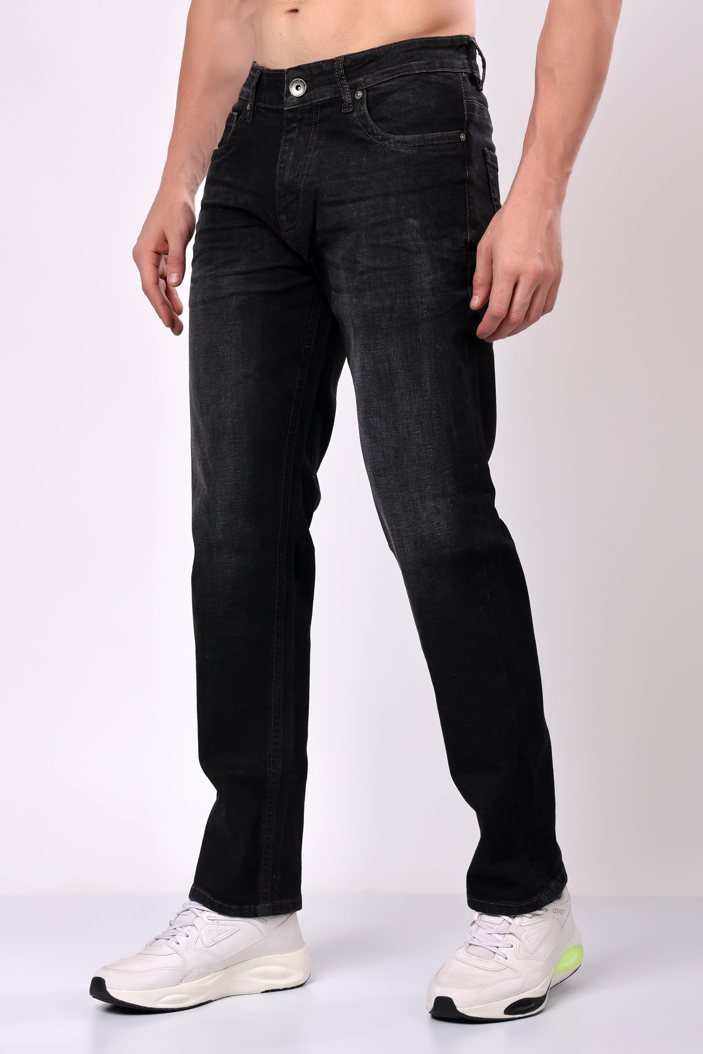 Stylox Comfort Fit Denim Jeans for Men |  Black |