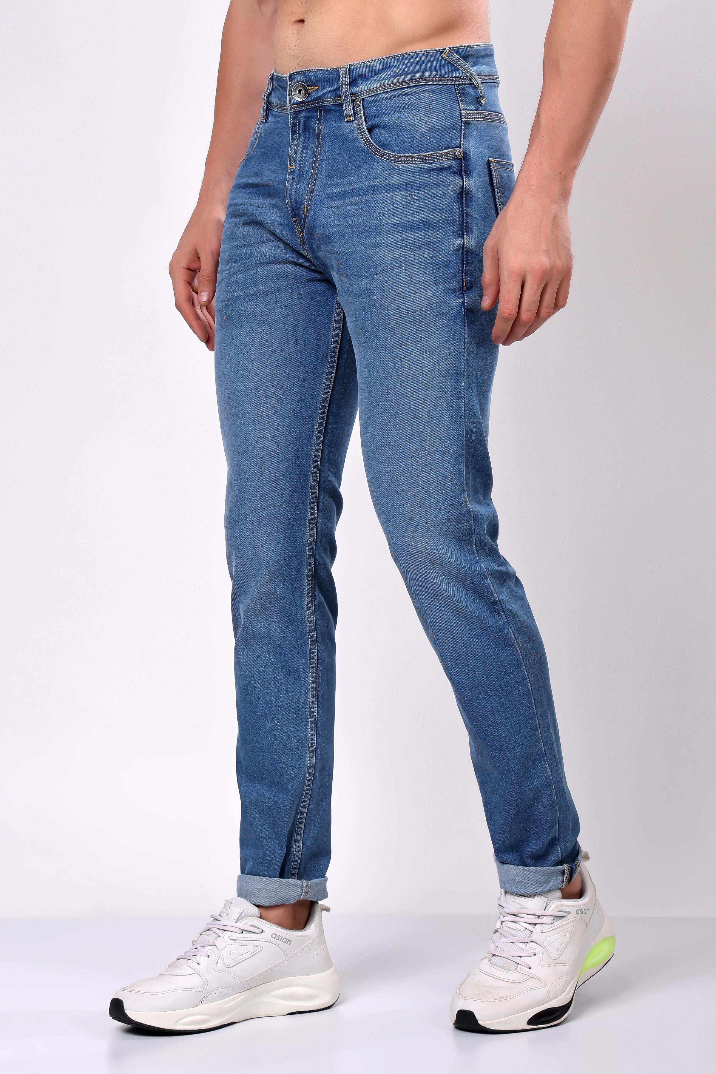 Stylox Slim Fit Denim Jeans - Light Blue,