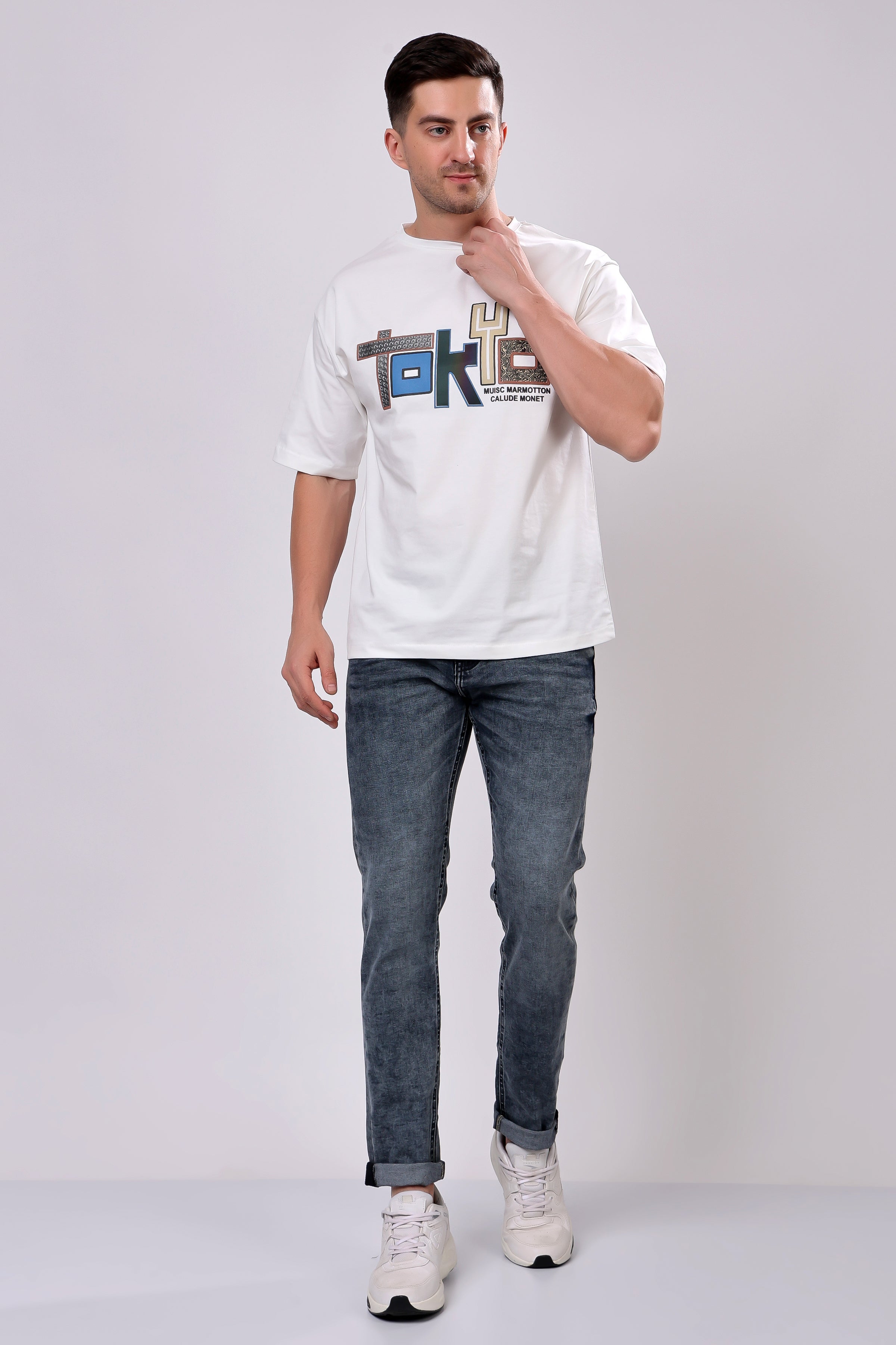 Stylox Slim Fit Denim Jeans - Light Grey,