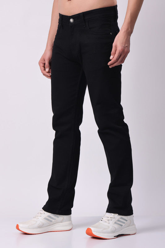 Stylox Men’s Comfort Fit Denim Jeans - Black, - Stylox