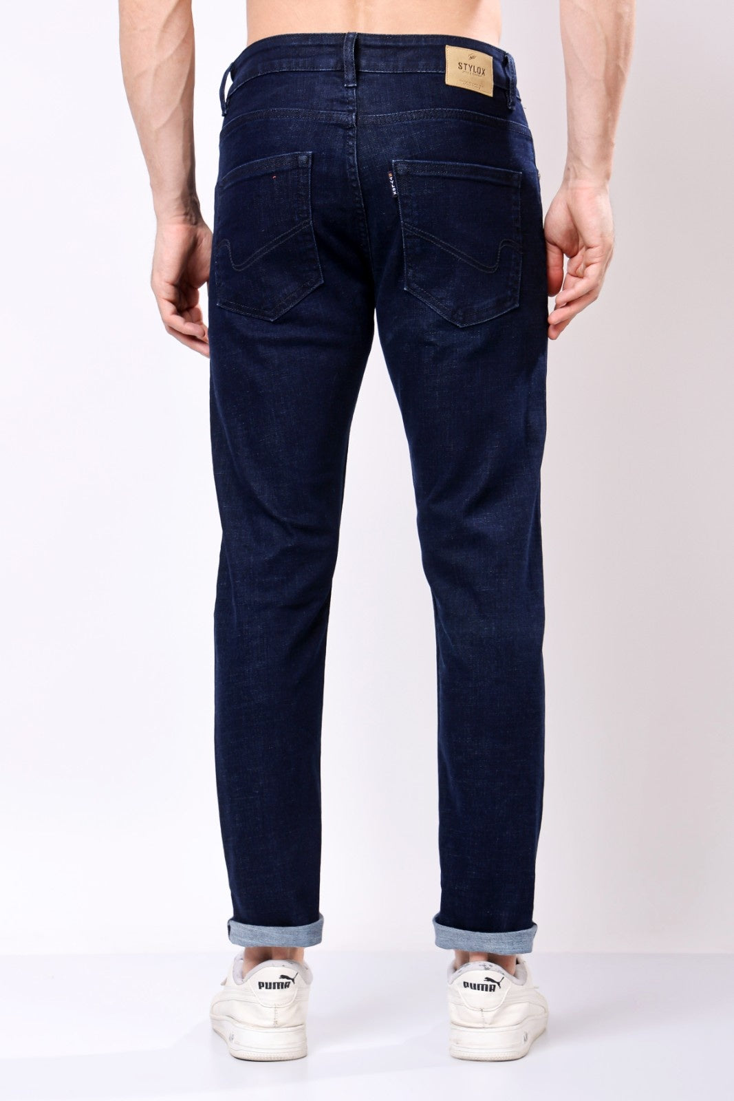Stylox Slim Fit Denim Jeans - Dark Blue,