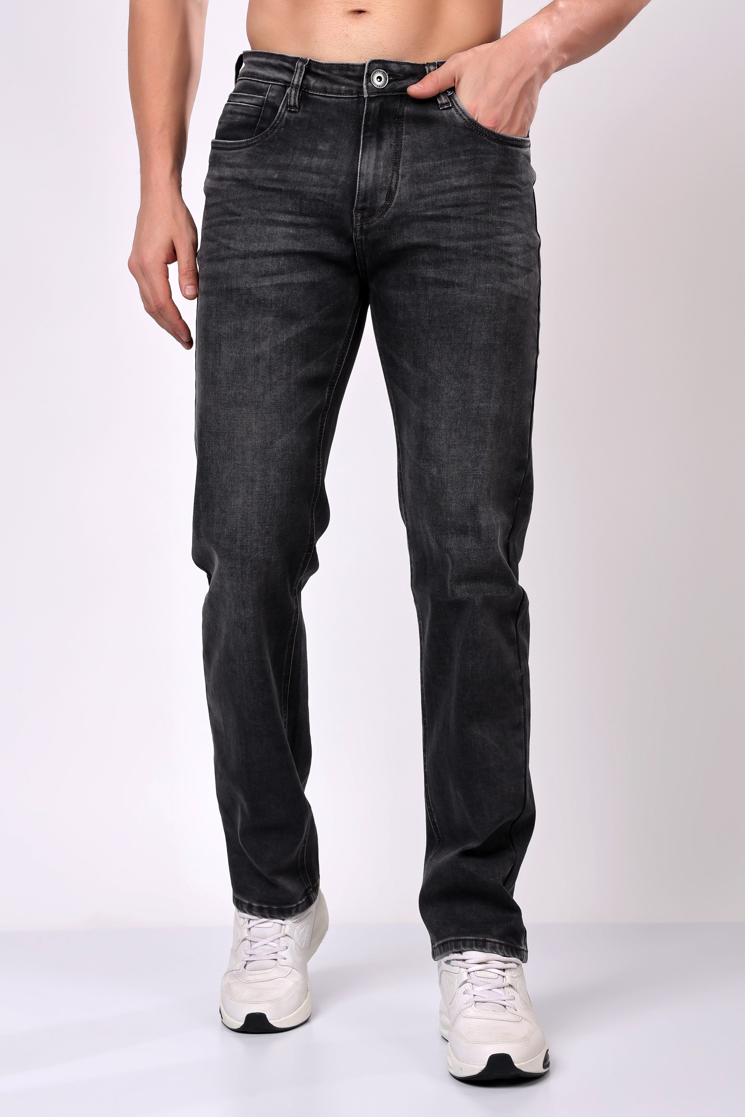 Stylox Comfort Fit Denim Jeans for Men |  Grey |
