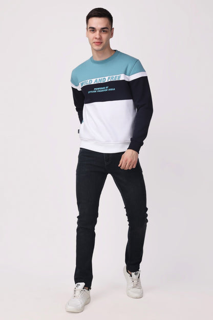 Stylox Round Neck Full Sleeve Printed Sweatshirt For Men