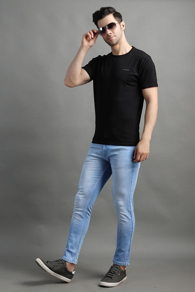 Stylox Men Ankle Fit Stretchable Jeans-45088 - Stylox