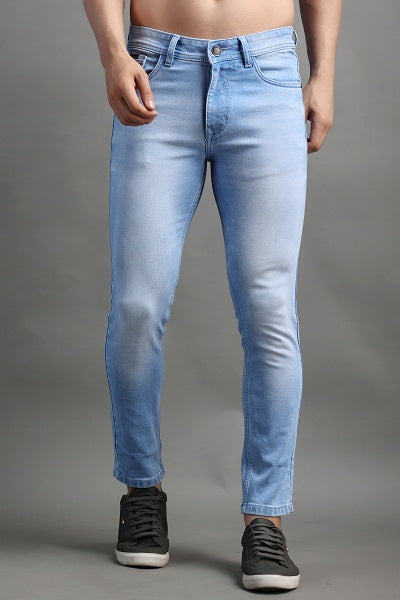 Stylox Men Ankle Fit Stretchable Jeans-45088 - Stylox