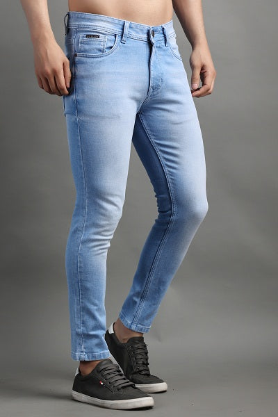 Stylox Men Ankle Fit Stretchable Jeans-45088 - Stylox