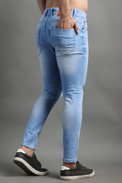 Stylox Men Ankle Fit Stretchable Jeans-45088 - Stylox