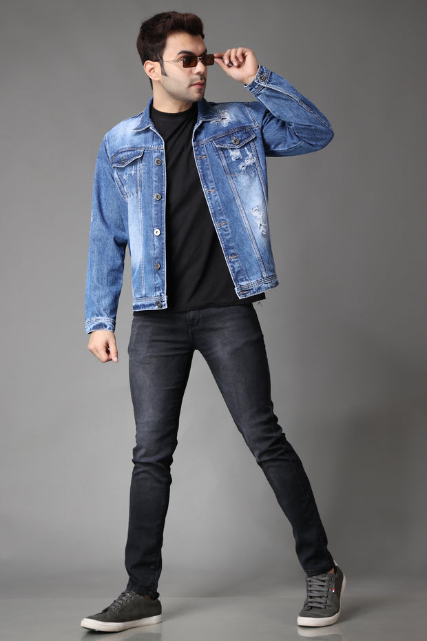 Stylox Men's Denim Jacket-5111-9818