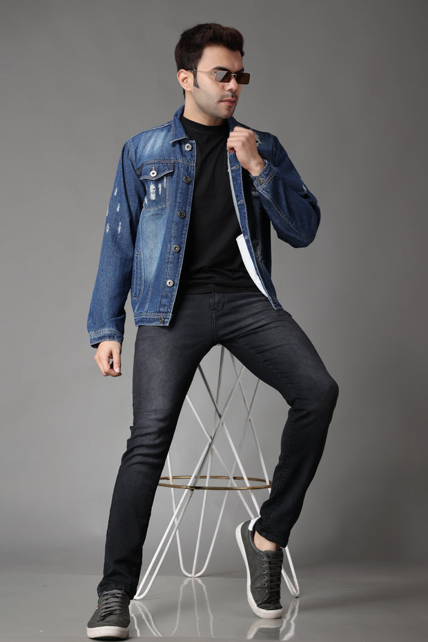 Stylox Men's Denim Jacket-5211-9819