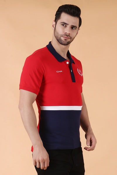 Stylox Men  Polo Collar Slim Fit T-shirt - Stylox