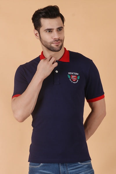 Stylox Men  Polo Collar Slim Fit T-shirt - Stylox