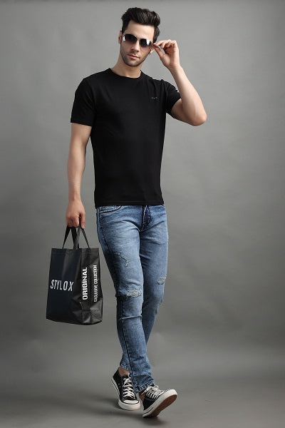 Stylox Men Ankle Fit Jeans-45092 - Stylox