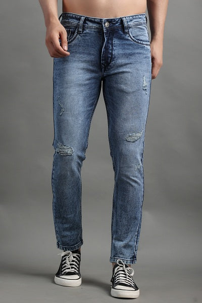 Stylox Men Ankle Fit Jeans-45092 - Stylox