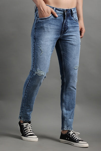 Stylox Men Ankle Fit Jeans-45092 - Stylox