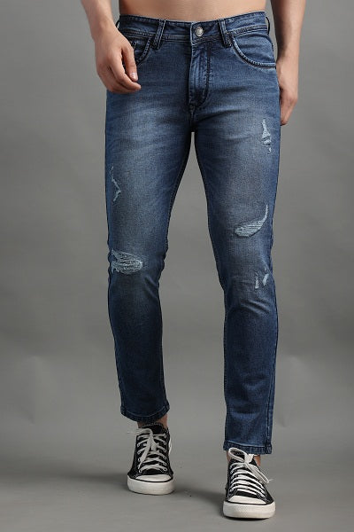 Stylox Men Ankle Fit Jeans-45089 - Stylox