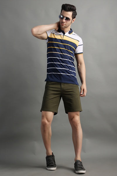 Stylox Men Slim Fit Chinos Shorts - Stylox
